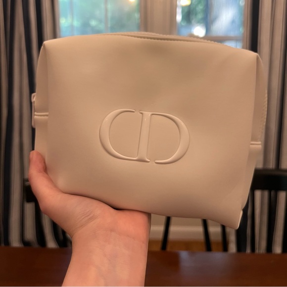 DIOR Cosmetic Makeup Bag Clutch Lot of 5 Excellent Condition Pink White Black - Picture 5 of 13